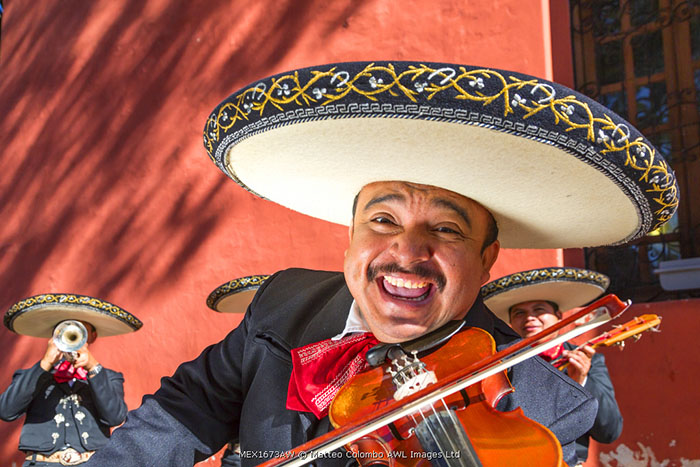 Traditional mexican Mariachi group in Merida, Yucatan, Mexico (MR)